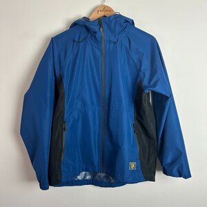 SJK Hydrotex Rain Jacket Womens S M Blue Full Zip Hydrotek Estate Full Zip Coat